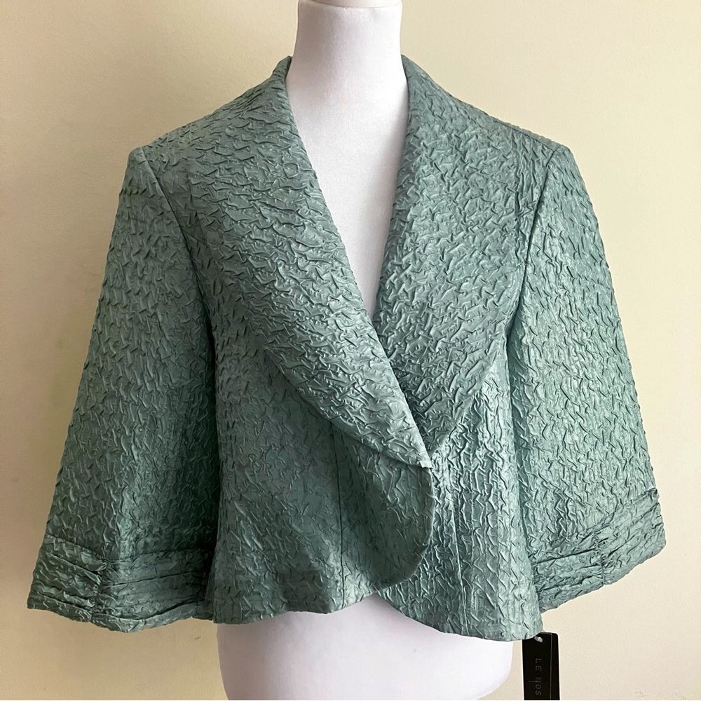 Vintage Le Bos Statement Green Cropped Jacket
